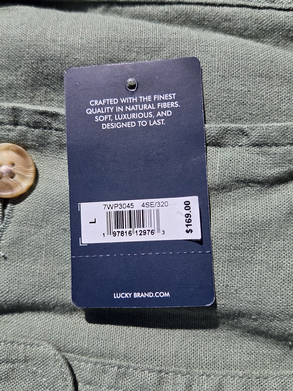 Lucky Brand Moss Green Utility Jacket with Button Front - Picture 7 of 16